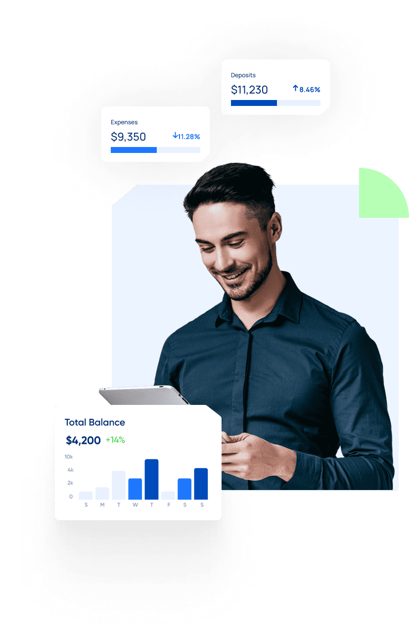 B2B workspace with mobility budgets and reporting widgets