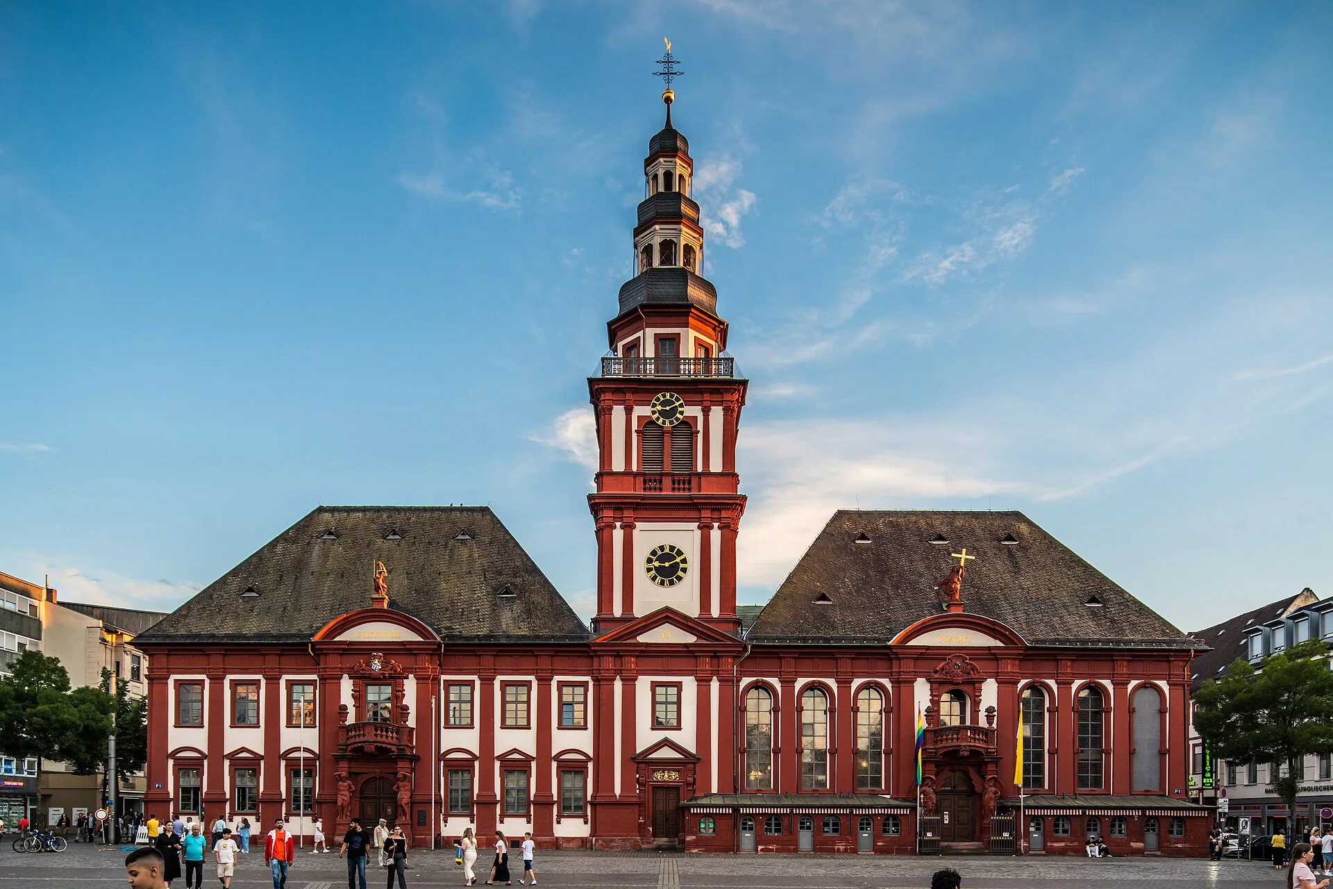 Historic market square in Mannheim